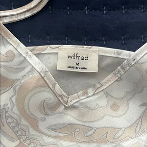 Wilfred Cream and Tan Paisley Dress